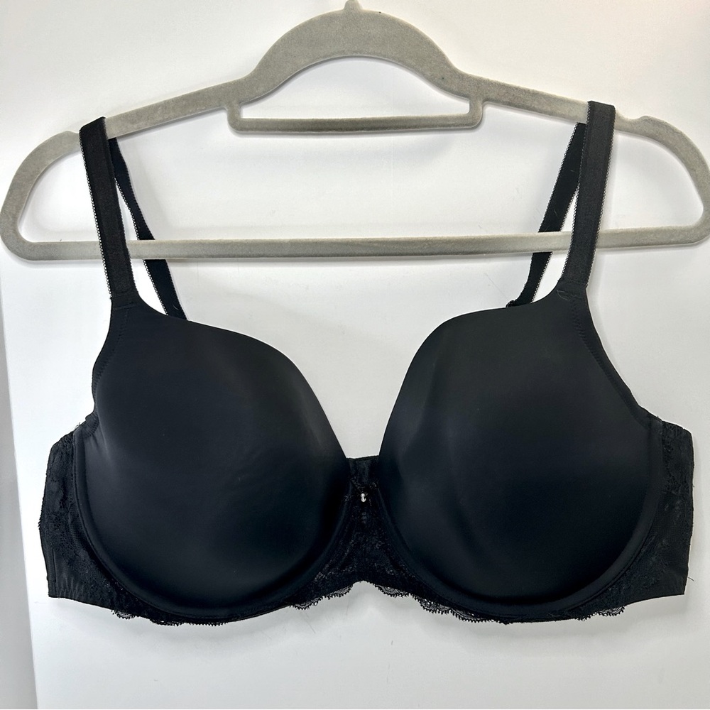 Torrid Black Lace Lightly Lined Adjustable Strap Bra 44C